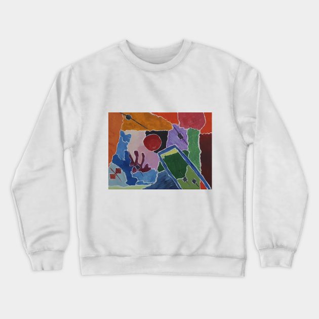 Asymmetrical Colors Crewneck Sweatshirt by NinoKhato